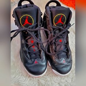 SOLD!!! Jordan youth black TWO3’s sneakers, size 2Y.  Excellent condition.